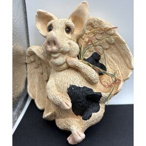 Pete Apsit When Pigs Fly Angel Pig Shelf Sitter House Of Lloyd  NEW Mint Signed